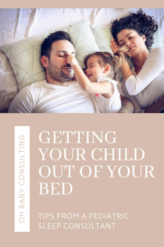 Blog post graphic getting your child out of your bed