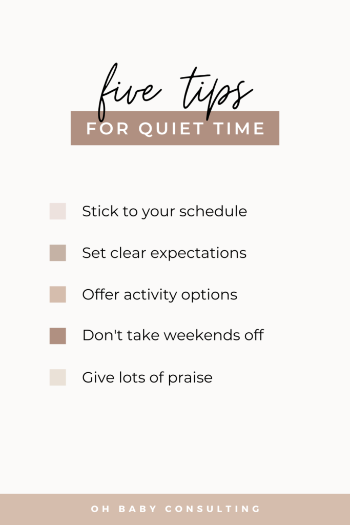 Five Tips to Quiet Time | Oh Baby Consulting