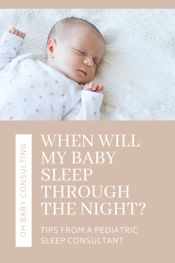 When should my baby start sleeping through the night sale