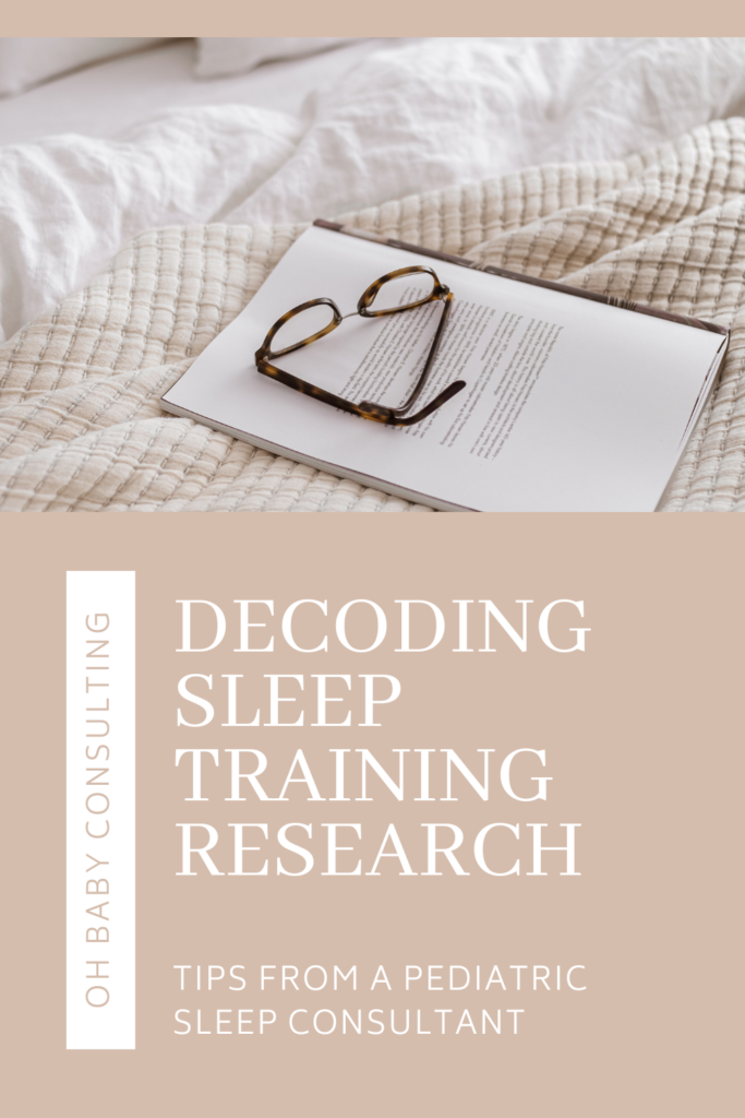 research against sleep training